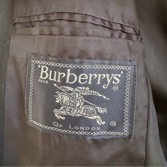Burberry Navy Blue Embroidered Crest Oversized Schoolboy Wool Cashmere Blazer 8 - Picture 9 of 10